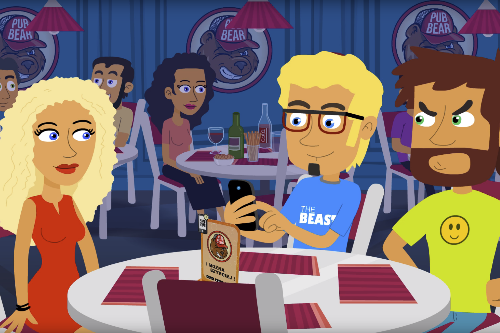 animacja reklamowa - Pub Bear