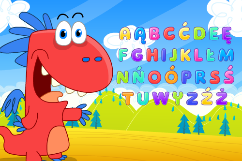 Animacje edukacyjne dla dzieci - alfabet - Smok Edzio